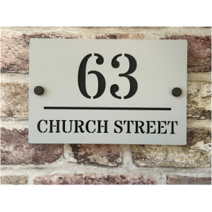 Contempory House Sign - Church