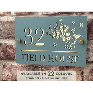 Flower/Floral House Sign