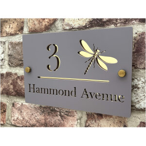 Dragonfly House Sign