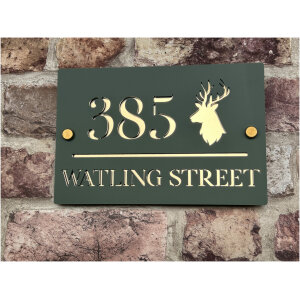 Stag/Deer House Sign