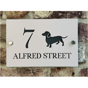 Dachshund Dog House Sign