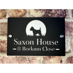 Terrier Dog House Sign