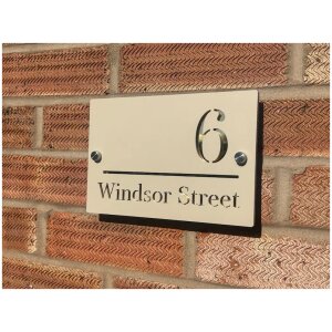 Contempory House Sign - Windsor