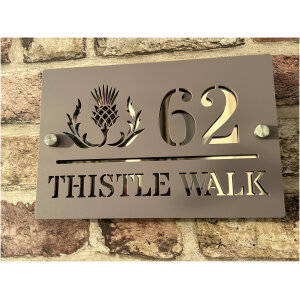 Thistle House Sign