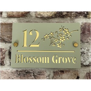Blossom Flower/Floral House Sign