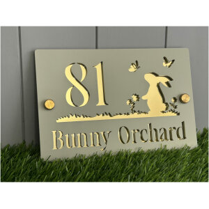 Bunny Rabbit House Sign