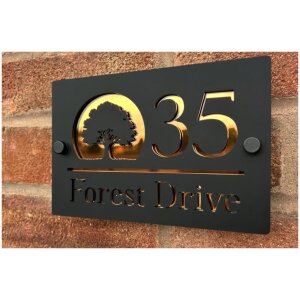 Oak Tree House Sign