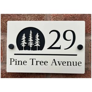 Pine Tree House Sign