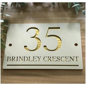 Contemporary House Sign - Brindley