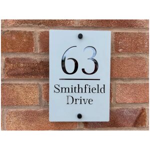 Contemporary House Sign - Southfield